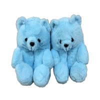 Botosei de casa pentru copii, model ursulet albastru, marime 35-40