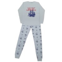 Pijama pentru copii, culoare bleu, model Barcute-Pirati