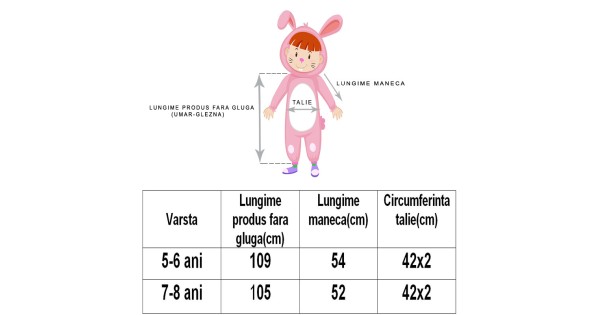 Periodic Correction Tangle Pijama salopeta pentru copii, KIGURUMI, model Vacuta, culoare alb cu pete  negre, Onesie