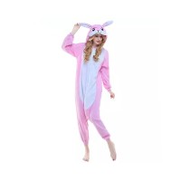 Pijama salopeta intreaga pentru copii, Onesie, model Iepuras, ROZ, Lola Bunny